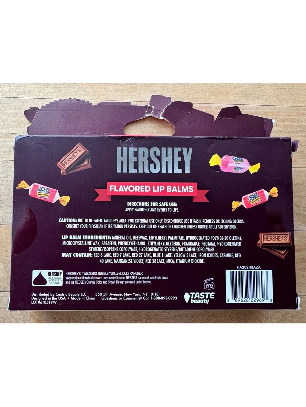 Hershey Flavored Lip Balm 5-Pack Variety Set - 0.5 oz